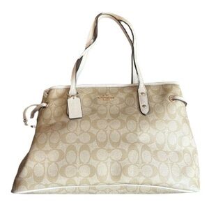 Coach signature drawstring shoulder bag F57842
